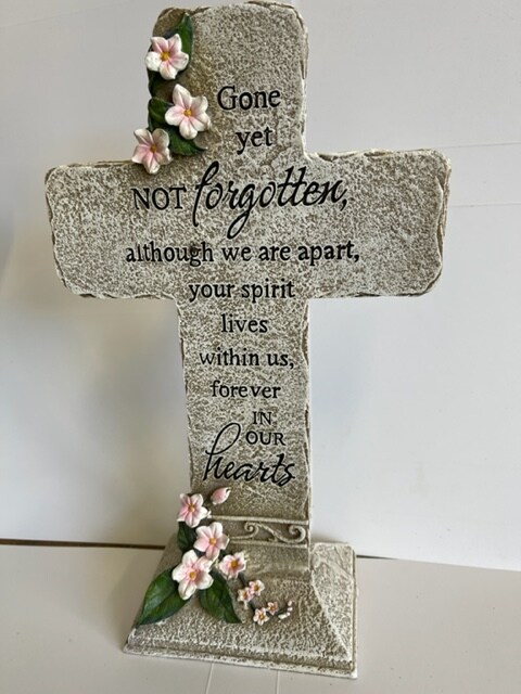 Resin Cross with Memory Verse